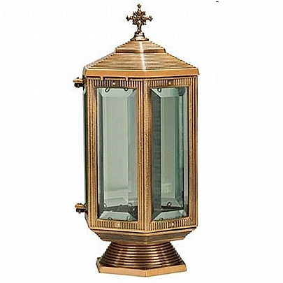 C.1870, Brass Vigil Lamp